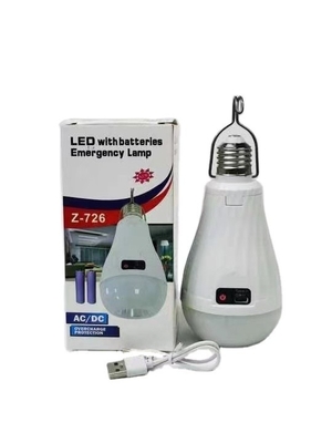 2- LED-Notlicht 15W E27 B22 Li-Ionen-Wiederaufladbare Batterie AC/DC