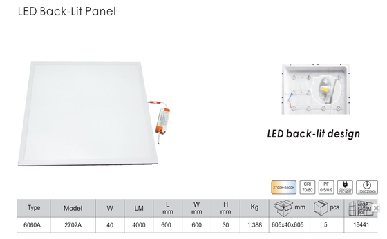 Wettbewerbsfähige Kosten 40W 60*60 Quadrat Border LED Light Panel Frame für Büro/Gebäude