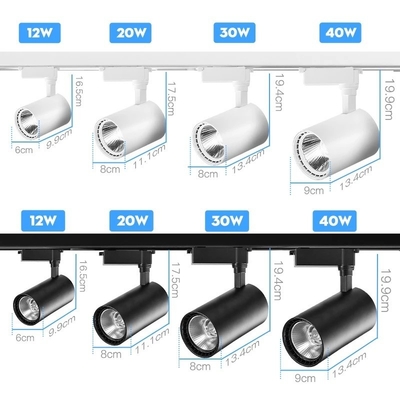 10W 4 Phase Drahtverstellbares COB Spot Mini Rail LED-Spurlicht mit modernem Design