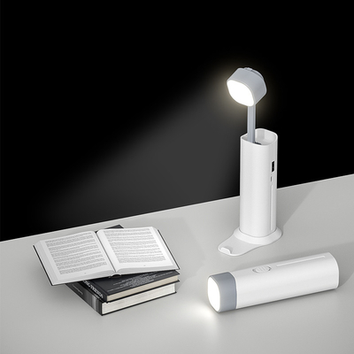 Tragbare LED-Tischlampe 5 Watt Wiederaufladbare Tischlampe mit Stützdämmer und Lichtquelle