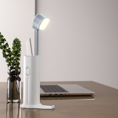 Tragbare LED-Tischlampe 5 Watt Wiederaufladbare Tischlampe mit Stützdämmer und Lichtquelle