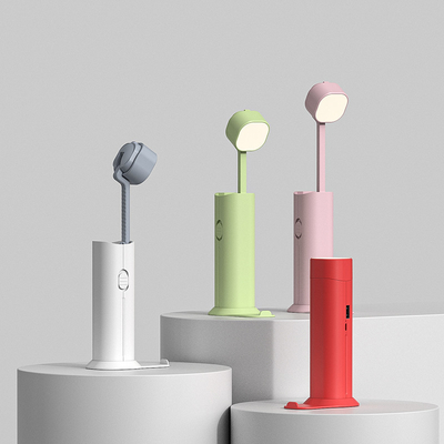 Tragbare LED-Tischlampe 5 Watt Wiederaufladbare Tischlampe mit Stützdämmer und Lichtquelle