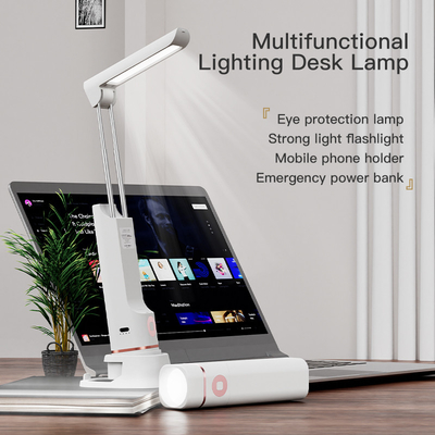 Multifunktionale Beleuchtung Schreibtischlampe 10W Typ-C Wiederaufladbare intelligente LED-Tischlampe