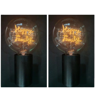LED-Glühlampe Glückliche Familienbrieflampe 0,2 kg Einzigartige Spiral-LED-Dekorationslicht
