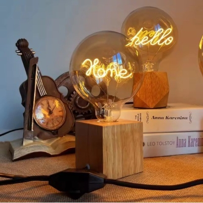LED-Glühlampe Glückliche Familienbrieflampe 0,2 kg Einzigartige Spiral-LED-Dekorationslicht