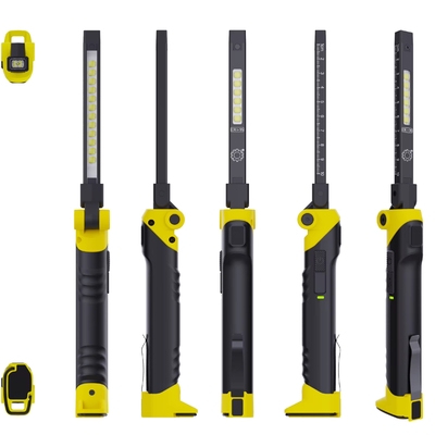 Beleuchtungslösungen Service CRI95 Farbmatch Wiederaufladbares LED-Arbeitslicht mit Magnethaken