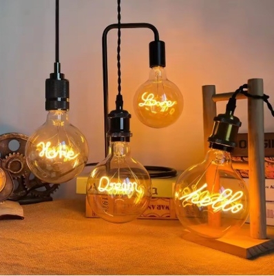 Liebe zu Hause Festliche Atmosphäre Dekorative Glühlampe mit einzigartiger Designkappe E27 1-