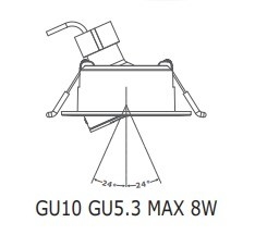 5W/7W/10W Hoteldecke Moderne Oberfläche verstellbare Anti-Glanz eingebettete Led-Downlights