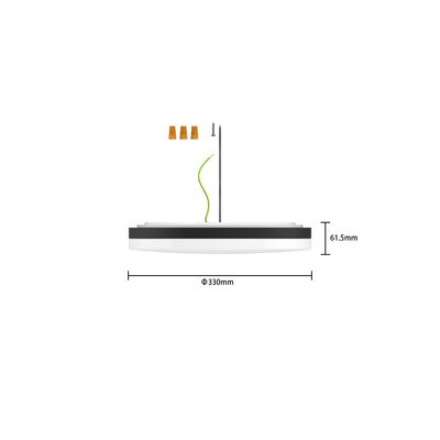 2700K Weiches Warmes Weißes 21W 5CCT 13 Zoll LED Ultra-Schlankes Deckenlicht CL-E1321