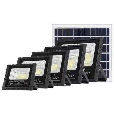 Schwarz Wasserdichtes Lagerhaus Stadion Solar-Ladung Scheinwerfer Solar-LED-Außenlicht