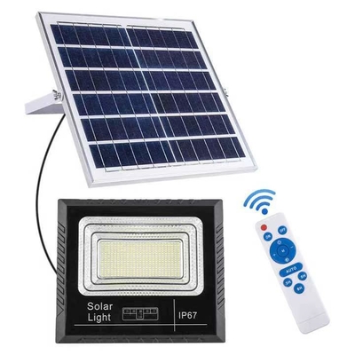 Schwarz Wasserdichtes Lagerhaus Stadion Solar-Ladung Scheinwerfer Solar-LED-Außenlicht