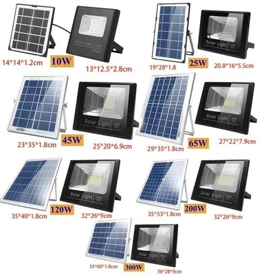 Schwarz Wasserdichtes Lagerhaus Stadion Solar-Ladung Scheinwerfer Solar-LED-Außenlicht