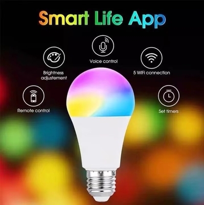 15000 Arbeitsstunden Lebensdauer Tuya Smart LED-Bolle mit mehrfarbiger RGBCW und BT-Steuerung