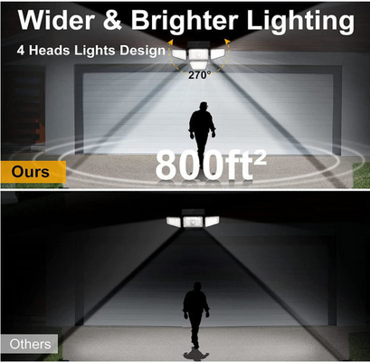 270 Led Wasserdicht Led Bewegungssensor Solarwandlicht Wasserdicht und einfach zu installieren