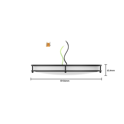 18 Zoll 32 W 5CCT LED CCT Auswahlbare Doppelring Deckenleuchte für und 50000 Stunden Lebensdauer