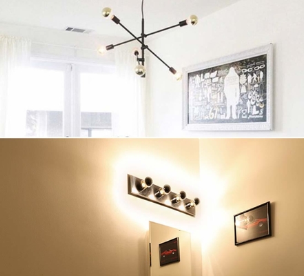 Halbchrombeschichtung A60 6W Warmweiß 2700K LED-Glühlampe Retro für E27