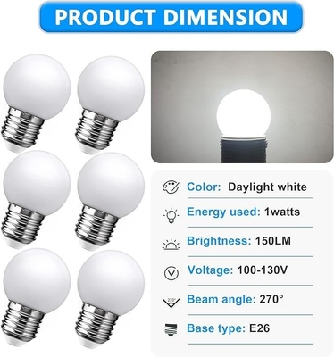 LED-Badezimmer-Leuchtenlampe 15W Äquivalent E26 Mittelschraubboden kühl Weiß