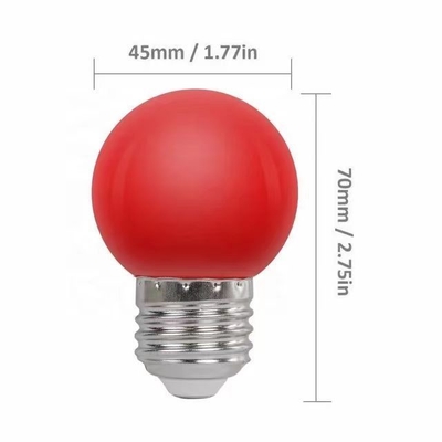 LED G45 Globus Weihnachtslichter 1W Farbige Nacht Mini Edison E26 15W Äquivalente rote Glühbirne
