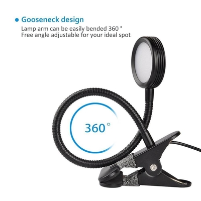 DIY 450lm Maßgeschneiderte Schlafenszeit Lesung 360 Grad Flexible Gänsehals Kleine LED Schreibtischlampe