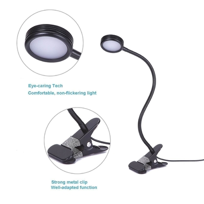 DIY 450lm Maßgeschneiderte Schlafenszeit Lesung 360 Grad Flexible Gänsehals Kleine LED Schreibtischlampe