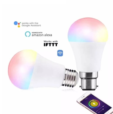 800 Leuchtstrom lm Wechselstrom-Smart-Beleuchtung RGBCW Mehrfarbe BT E27 B22 LED-Bolle für Zuhause