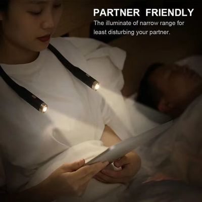 Lithium-Batterie-LED-Portable Flexible Neck Hanging Book Light für bequemes Lesen