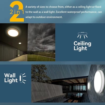 5CCT 2000K Nachtlicht Moderne Kuppellicht LED Deckenlampe 10in/13in/15in für Heimbeleuchtung