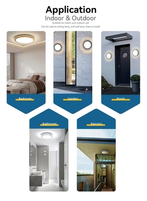 5CCT 2000K Nachtlicht Moderne Kuppellicht LED Deckenlampe 10in/13in/15in für Heimbeleuchtung
