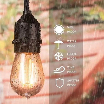 Schaffen Sie eine romantische Atmosphäre mit G45 T45 ST45 E27 Basis Amber Light String 50M Länge