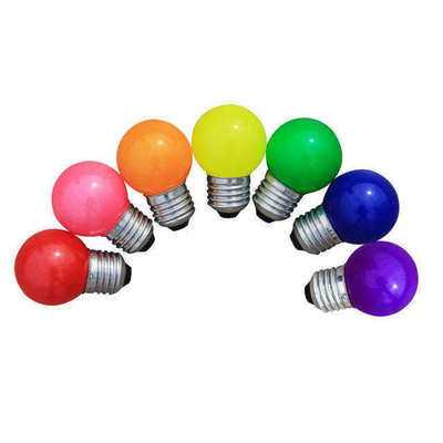 Farbige LED-Glühlampe 1W 2W G45 Golf E14 B22 E27 für Beleuchtung und Glasmaterialdesign