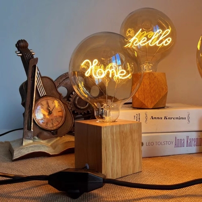2700K GLOBE LED-Glühlampe 4W Klarglas Amber G80/95 Serie Dimmbare Edison-Glühlampe