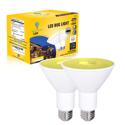 12W 100W Dämpfbares Wasserdichtes E26 3000K Warmweißes LED-Floodlampe PAR30 Knopfsteuerung