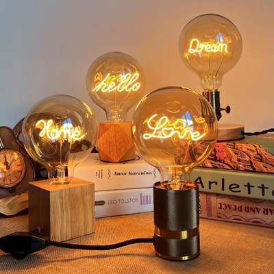 80 Ra Clear Amber G125 Serie Dimmbare LED-Glühlampe Handschaltfläche Schaltermodus 4W