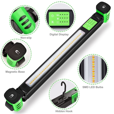 IP80 LED-Arbeitslicht 1600 Lumen Doppelfarbtemperatur 360 Grad Magnet und Haken