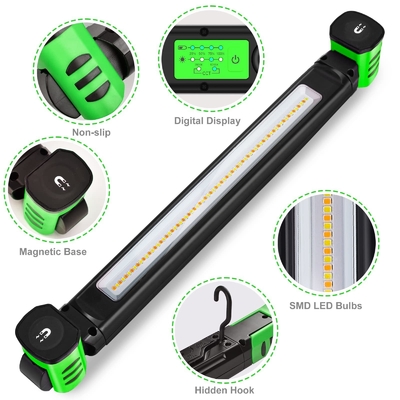 IP80 LED-Arbeitslicht 1600 Lumen Doppelfarbtemperatur 360 Grad Magnet und Haken