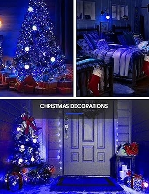 Blaue LED-Glühlampe A19 9W E26 Nicht-Dimm für Weihnachtsbeleuchtung im Freien und Kreislaufdesign
