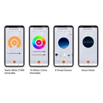 2200K-6500K Farbwechselglühlampe mit drahtlosem Bluetooth und TUYA APP-Steuerung