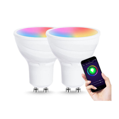 Anwendungsgesteuerte Gu10 intelligente Scheinwerferlampe mit 85lm/w Lichtwirksamkeit