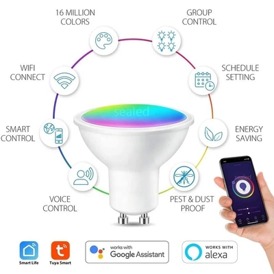 Fernbedienung Smart WiFi GU10/MR16 Spot Bulb mit Google Alexa und Dimming Unterstützung