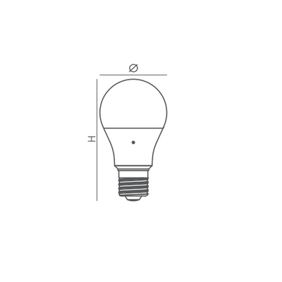 Beleuchtung und Schaltkreisgestaltung DC12V 2W 4W 5W A60 LED-Solarlampe mit E27/B22-Basis