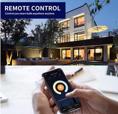 9W E27/B22 Multikolor Dimmbare WiFi LED Glühbirne Kompatibel mit google alexa Wohnraum