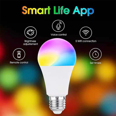 Aluminium Smart Zigbee Wifi LED Glühbirne mit mobiler App und Google Alexa Sprachsteuerung