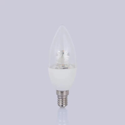 Beleuchtungslösungsservice E14 Basis 3000K warmes Licht klare Abdeckung c37 LED Kerzenlampe