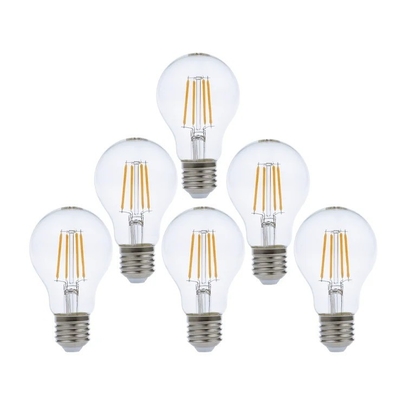 ETL-Liste A19/A60 3000K 7W AC110V E26 Dimmbare Glühlampen mit 15000 Stunden Lebensdauer