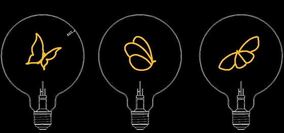 G80 Basistyp 2W 2200K LED-Glühlampen für langlebige und energiesparende Beleuchtung