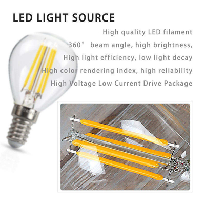 ETL C35 E11 Globus LED Glühlampe 4W 120C Dimmbar für Beleuchtungs- und Schaltkreisdesign