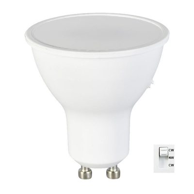 LED-Glühlampe 3-Schritt CCT Wechselbar 5W 7W GU10/MR16 Scheinwerfer mit Schalter