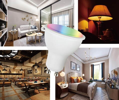 CE UKCA zertifizierte 5W 120D Smart Wifi APP Sprachsteuerung GU10/MR16 LED Spot Light Hotel