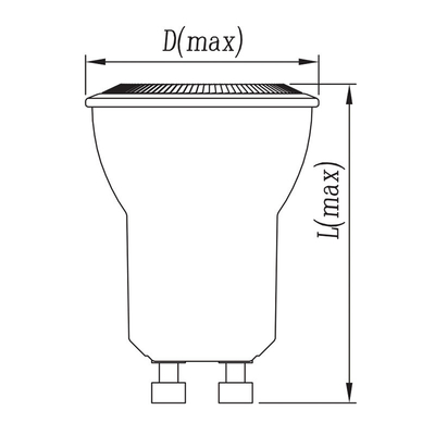 Home Office LED-Lichtquelle MR11 GU10 4W 35mm Dia Spot Light 36D Strahlwinkel 12V/85-240V