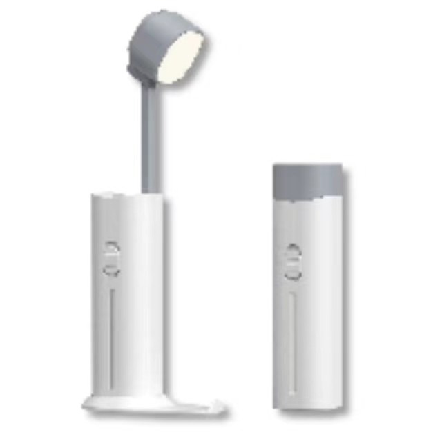 Tragbare LED-Tischlampe 5 Watt Wiederaufladbare Tischlampe mit Stützdämmer und Lichtquelle